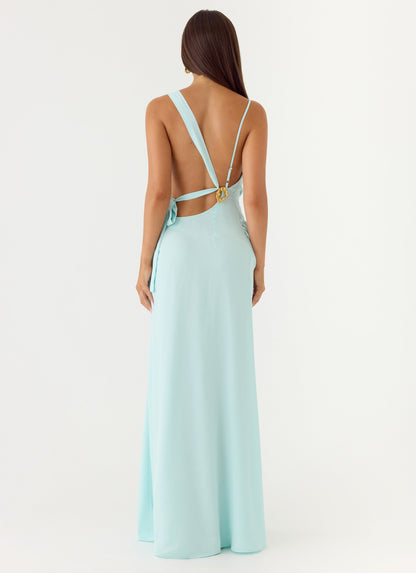 Analia Maxi Dress - Aqua