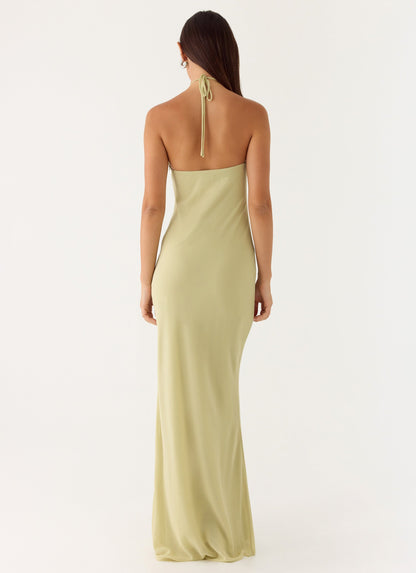 Anouk Halter Maxi Dress - Sage