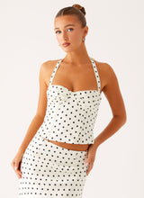 White Polka Dot