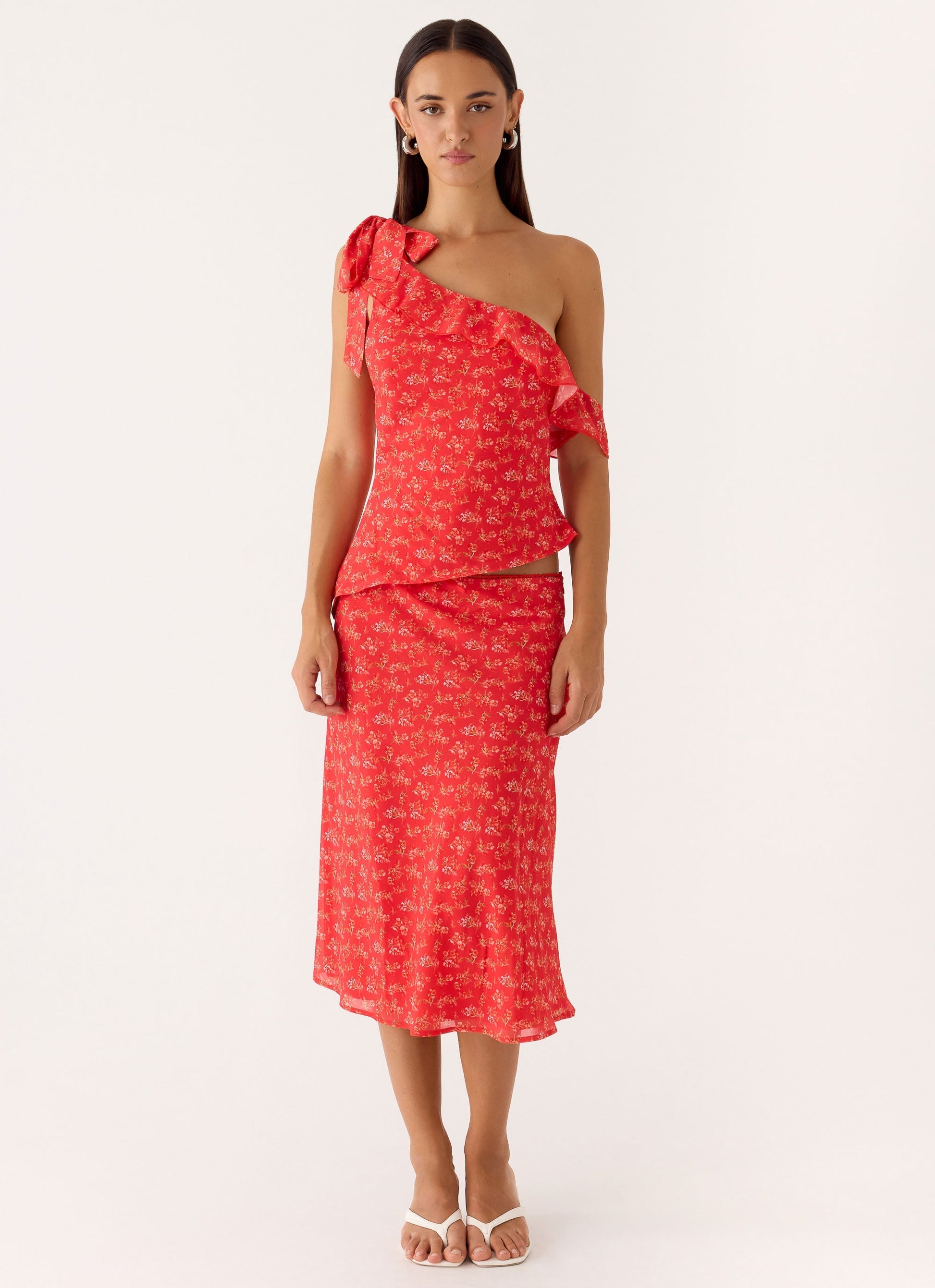 Calia Top - Magenta Red Rose