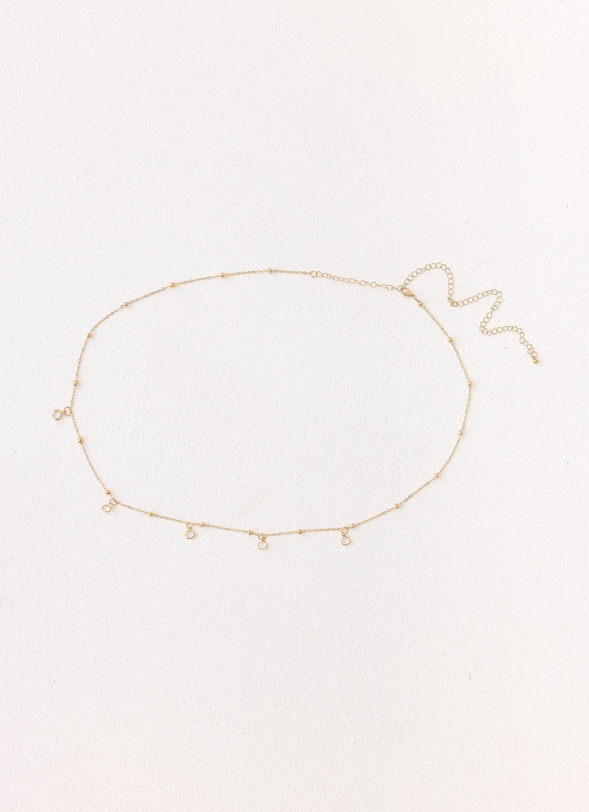 Crystal Haze Belly Chain - Gold