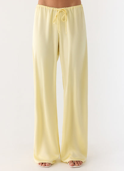 Deacon Low Rise Pants - Yellow
