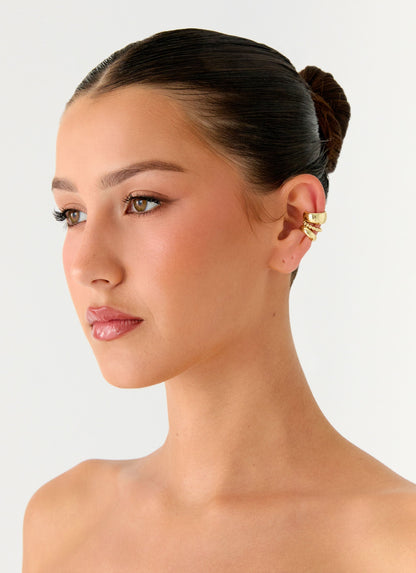 Power Trip Ear Cuffs - Gold