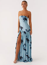 Blue Black Floral