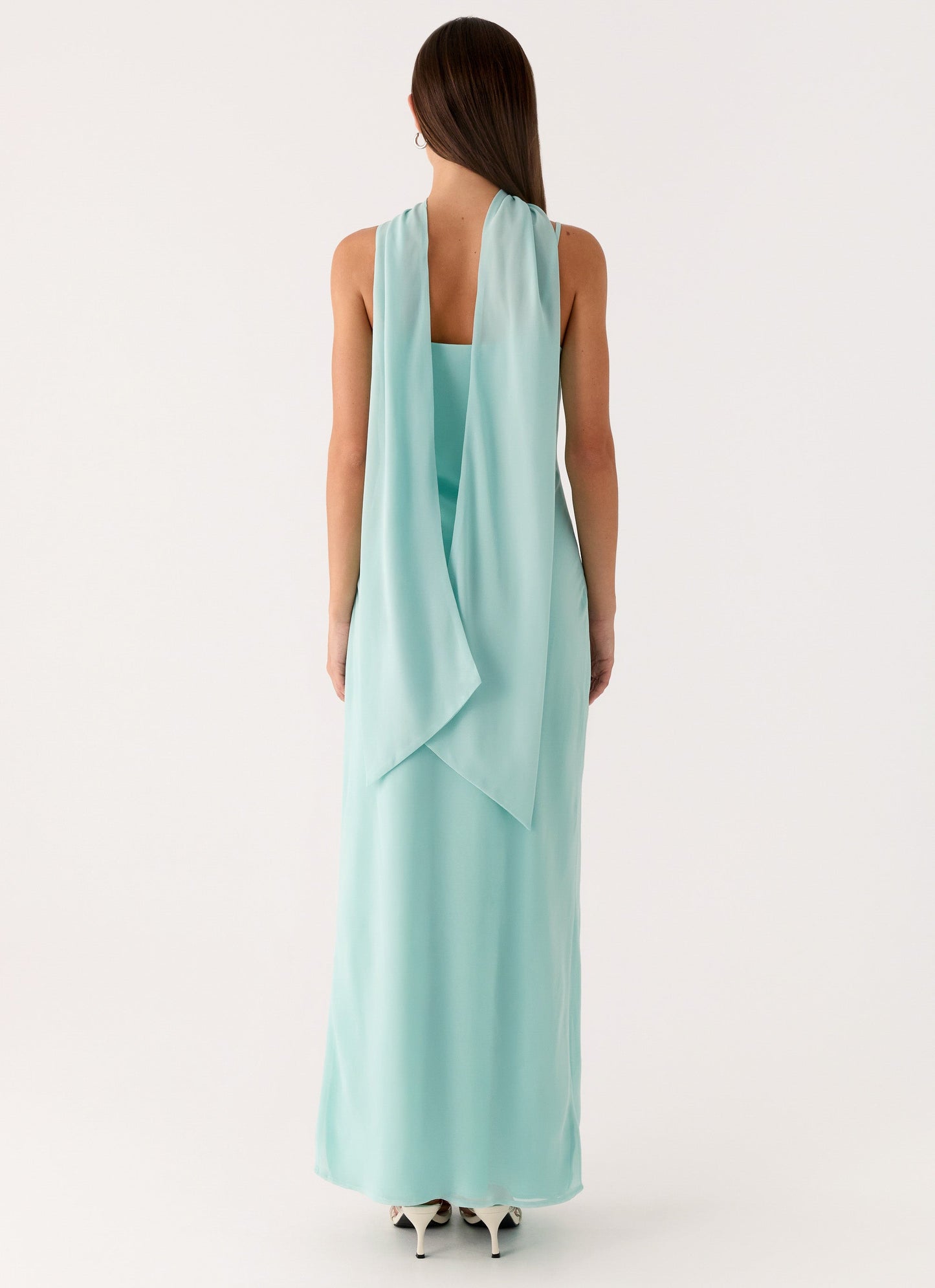 Eternelle Square Neck Maxi Dress - Teal