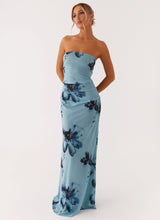 Blue Black Floral