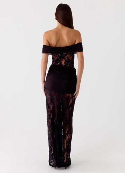 Gracie Twist Maxi Dress - Black