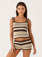 Chocolate Olive Stripe