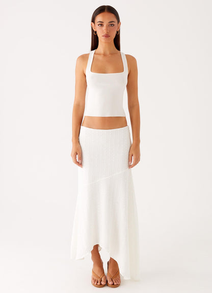 Johanna Knit Top - White