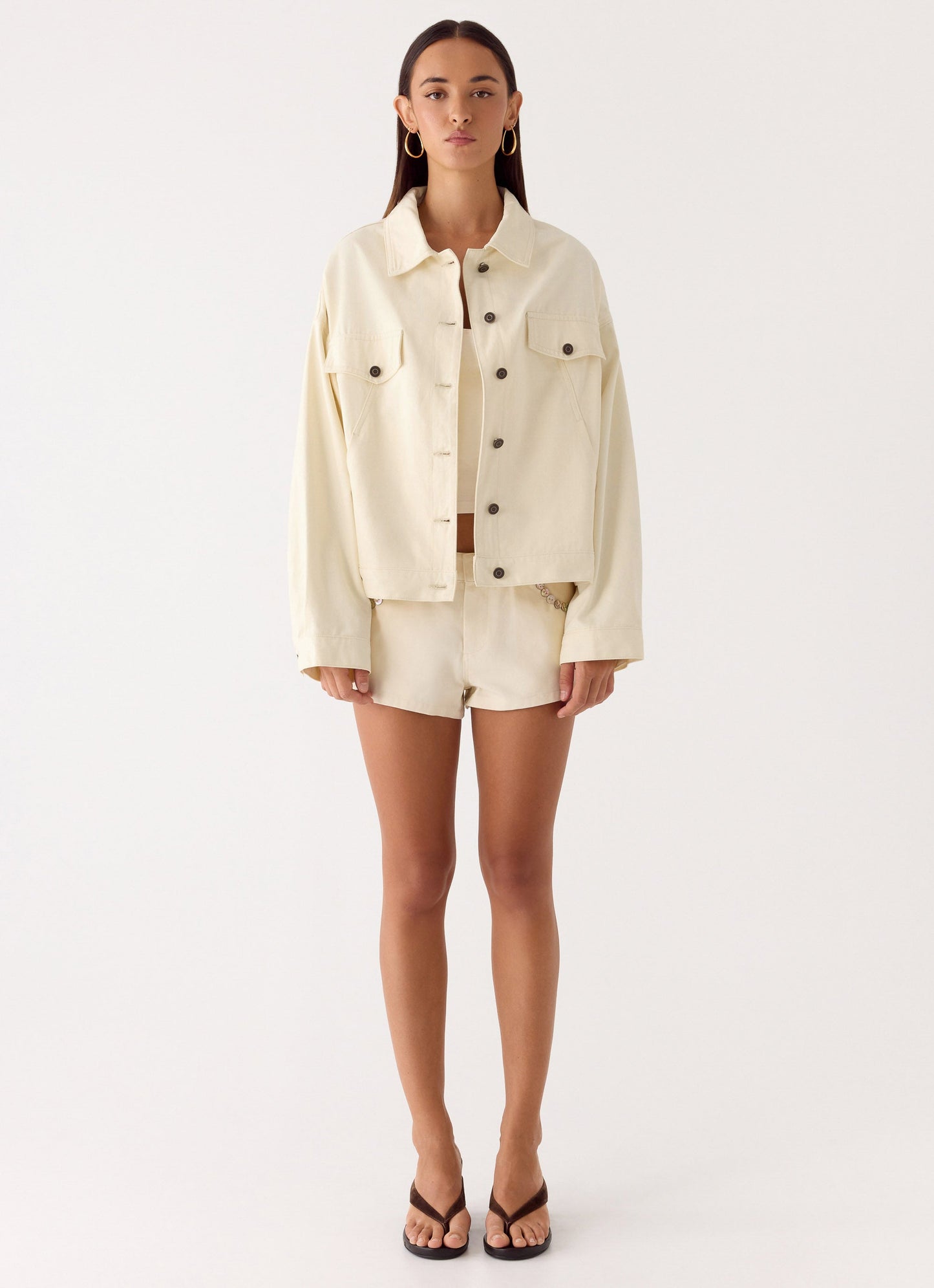 Lewis Drill Jacket - Ivory