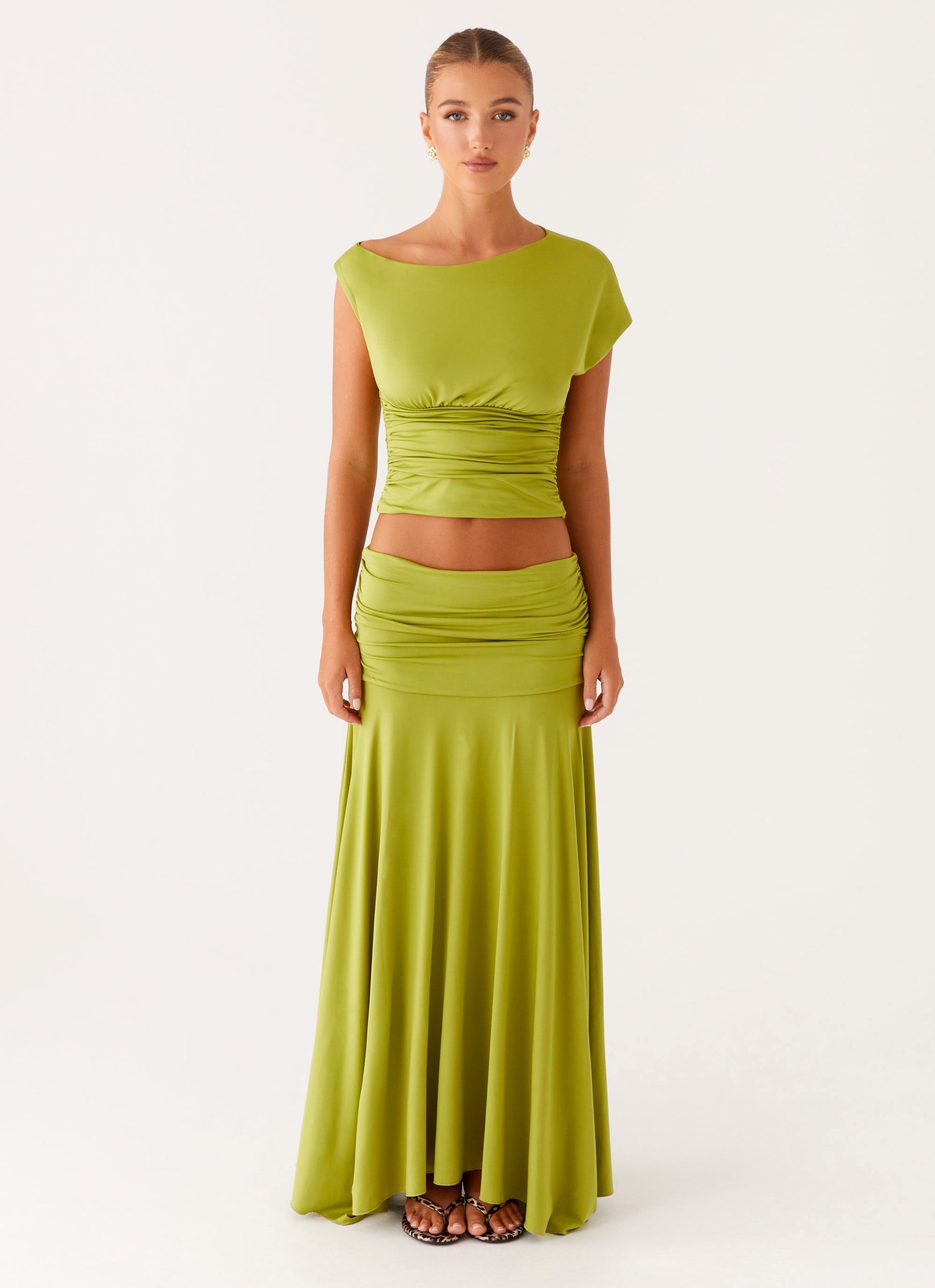 Liana Asymmetrical Top - Green
