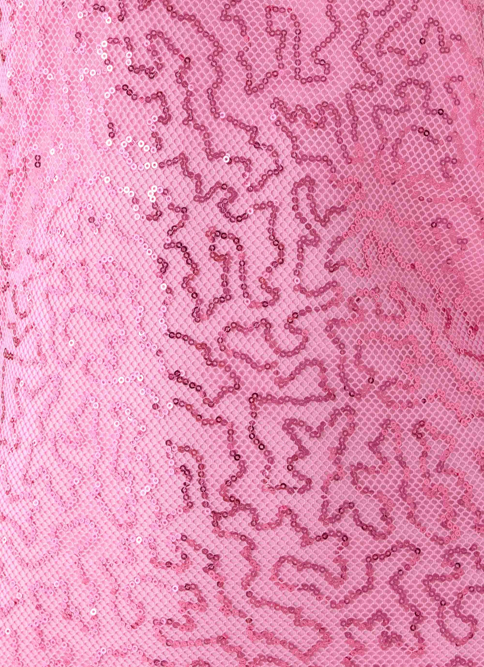 Lorenz Sequin Maxi Dress - Pink