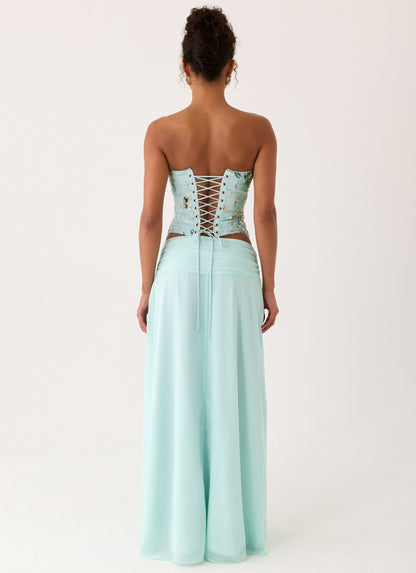 Natalya Maxi Skirt - Pistachio