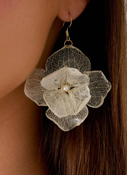 Onda Rosa Earrings - Ivory
