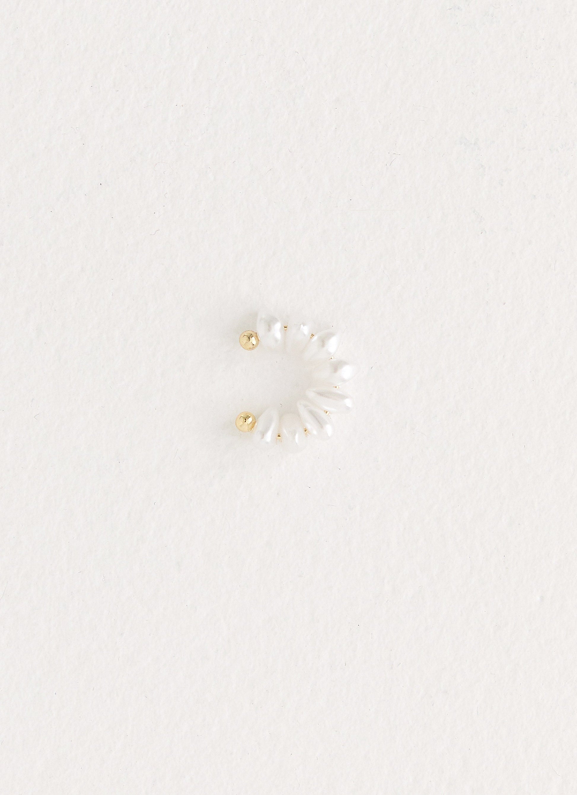 Pearl Drop Ear Cuff - Pearl