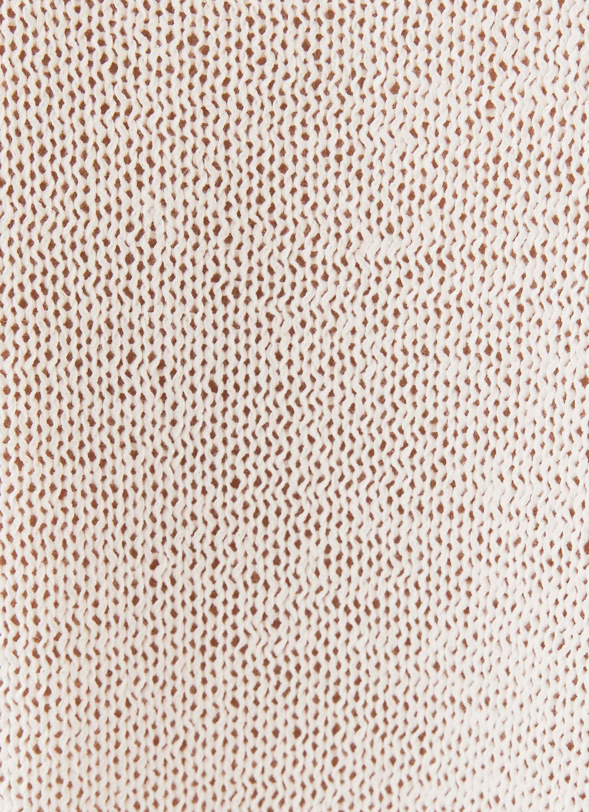 Capri Glow Knit Top - White
