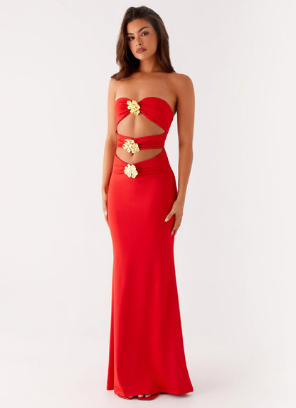 Raye Maxi Dress - Tangerine