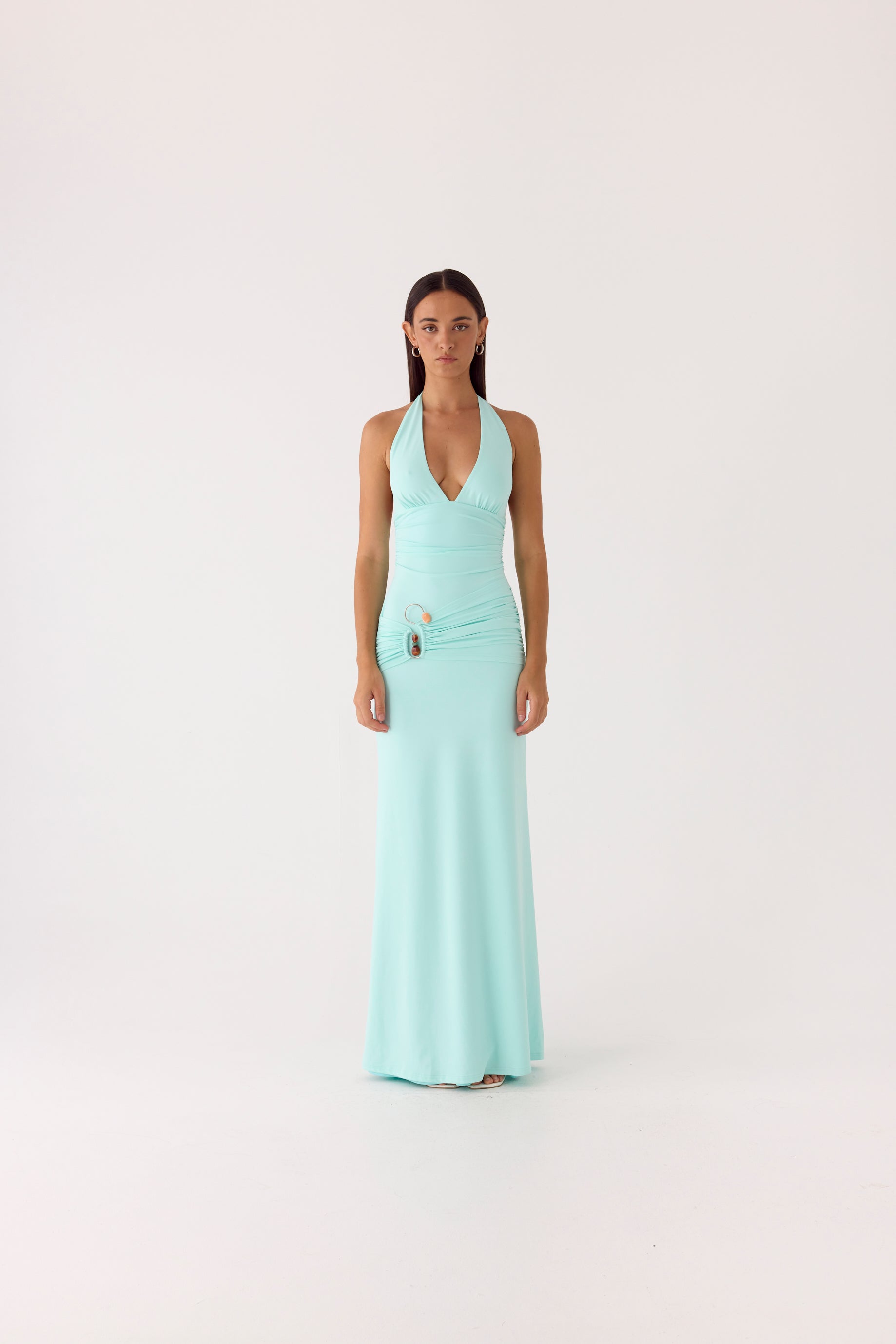 Rhia Halter Maxi Dress - Mint