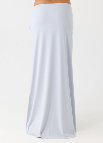 Romana Maxi Skirt - Misty Blue