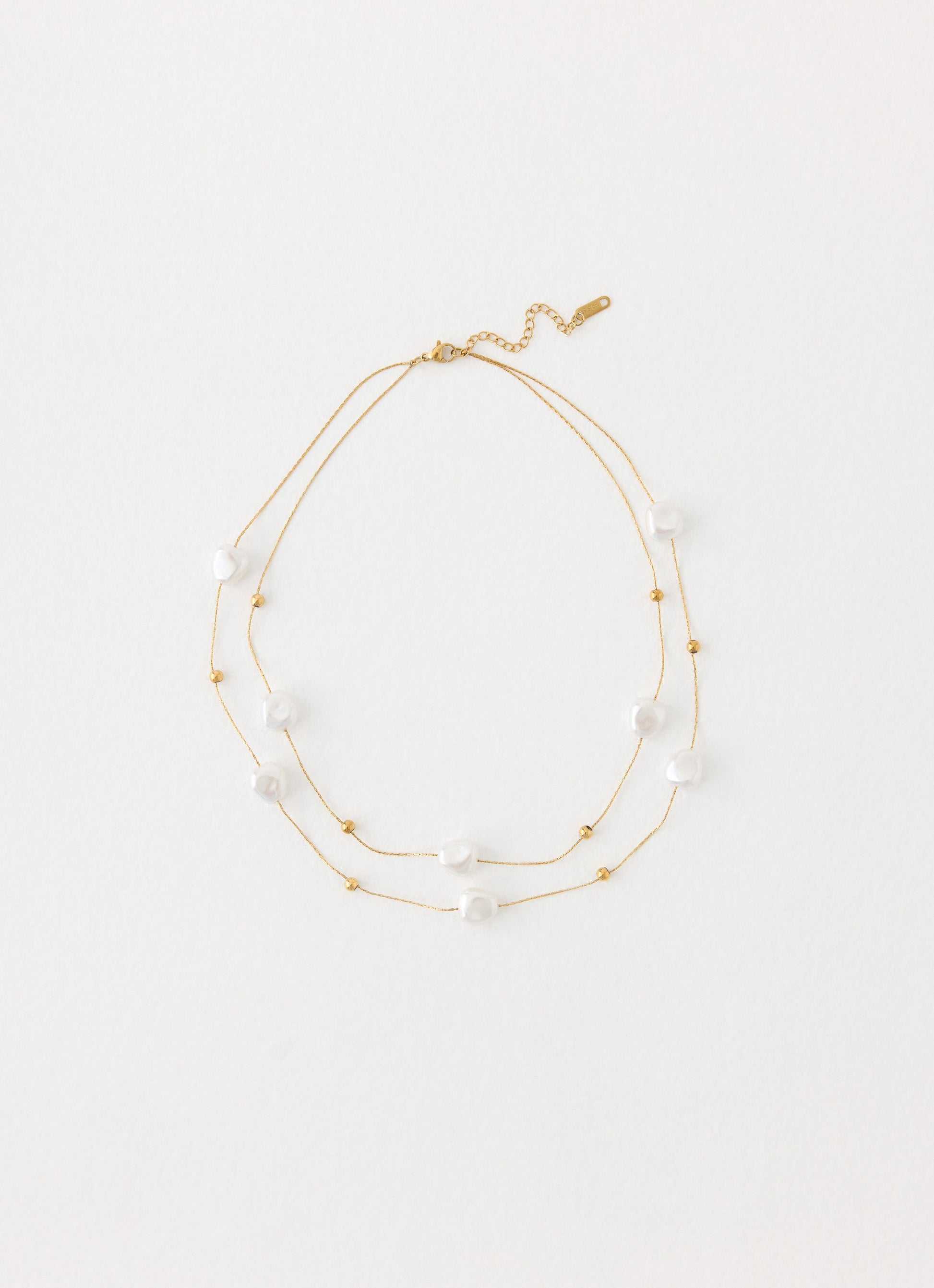Serena Pearl Necklace - Pearl/Gold