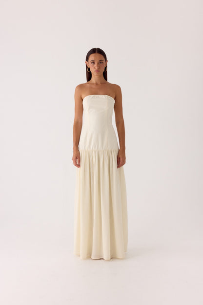 Slowing Tide Maxi Dress - Ivory