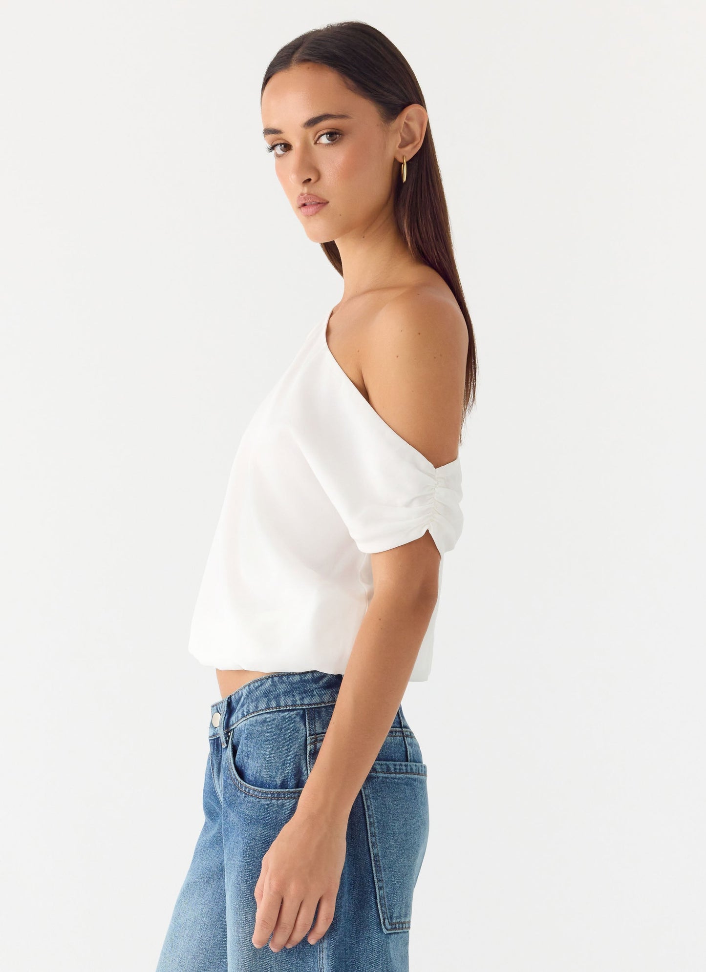 Stick Around Top - White