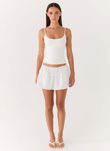 Sugar Talking Mini Skort - White