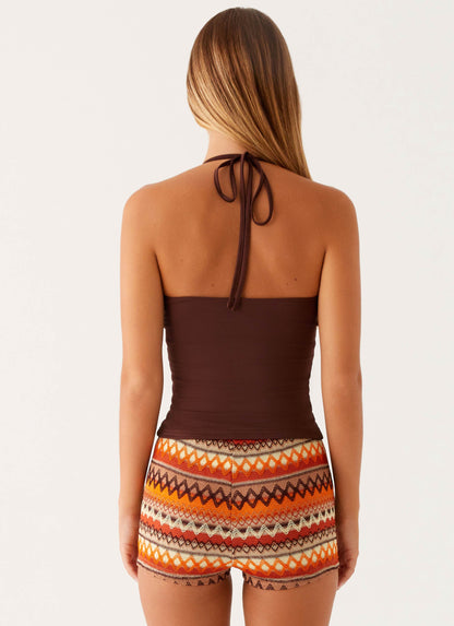 Sunset Stripe Micro Shorts - Sunset Stripe