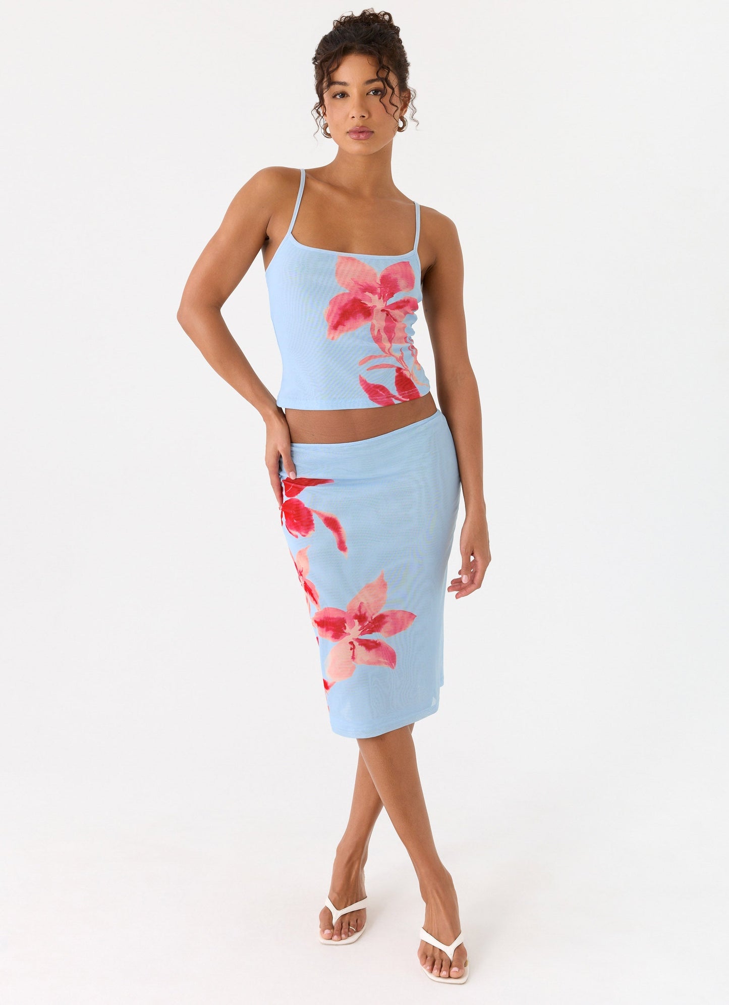 Tamia Cami Top - Blue Petal