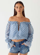 Blue Mocha Dot