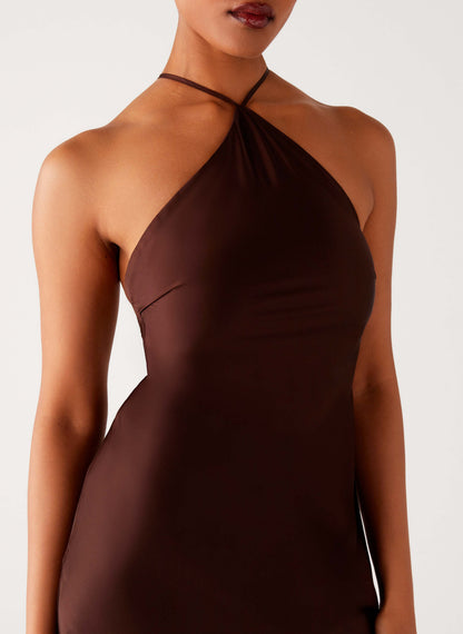 Tulama Maxi Dress - Chocolate