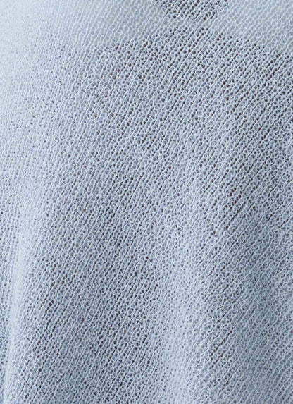Yas Knit Cape - Blue
