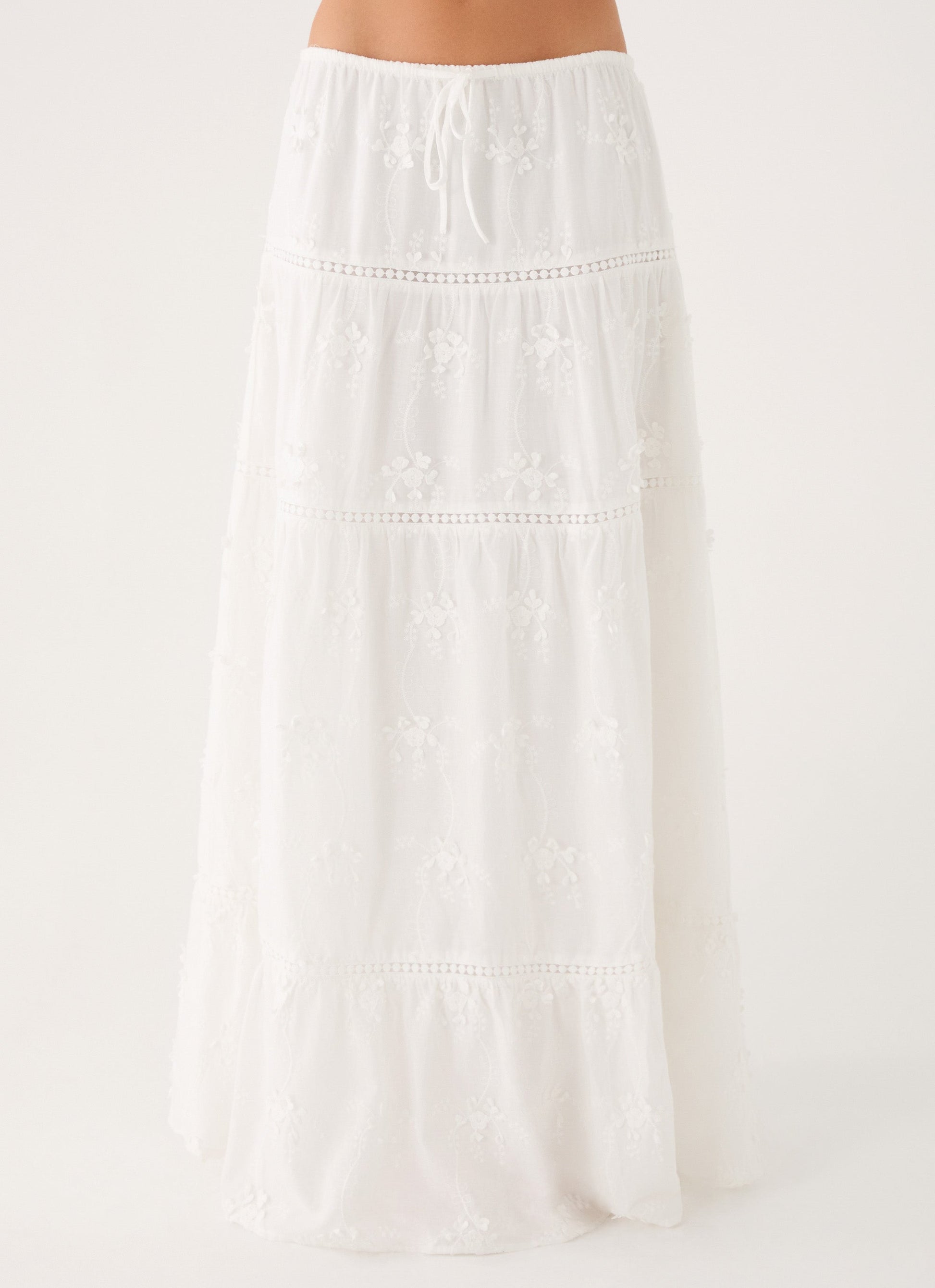 Yours To Keep Maxi Skirt - White