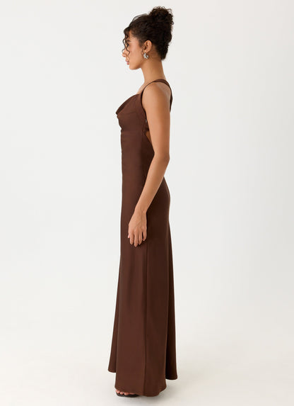 Zandie Maxi Dress - Chocolate Torte